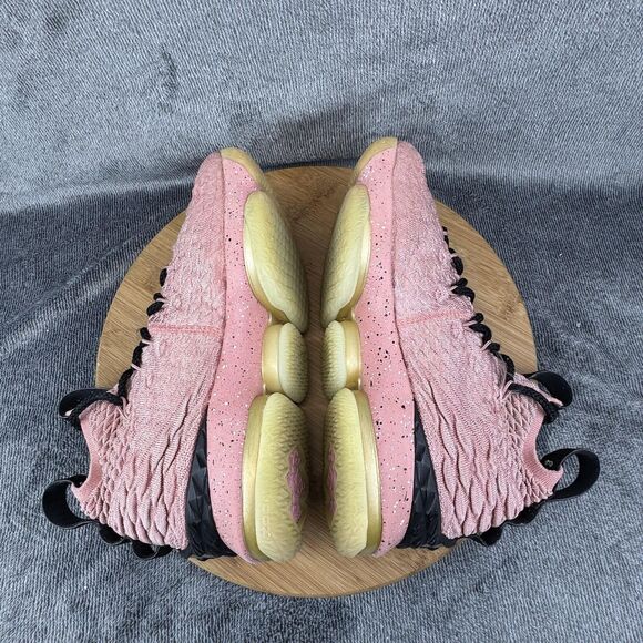 Nike LeBron 15 Shoes Youth Size 7Y Pink Rust Hollywood Basketball 943782-600 - Picture 6 of 10